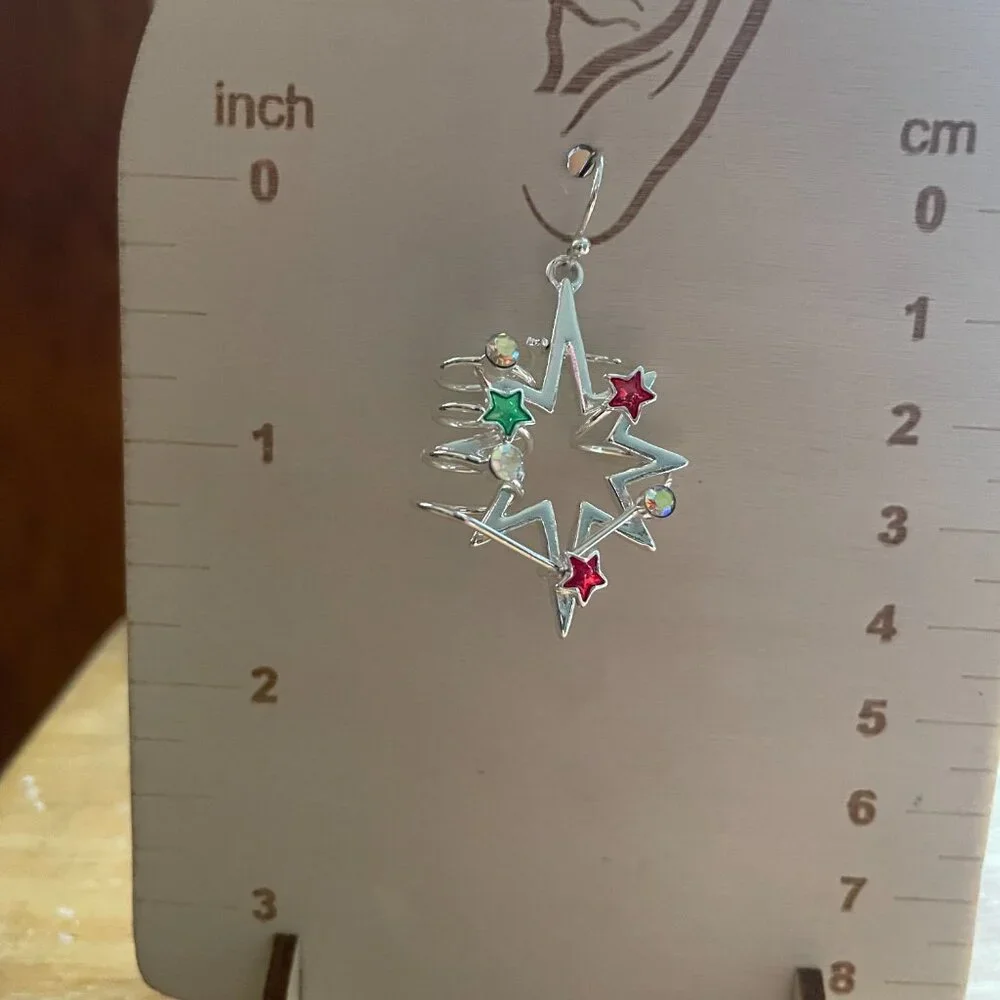 Bundle 3 for $12. Mixit Silver Toned Christmas Earrings.